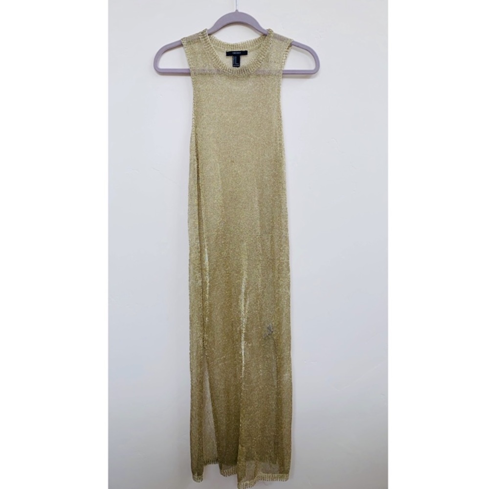 Gold swimsuit cover-up